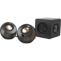 Creative Labs Pebble X Plus - Højttalersystem - til PC - 2.1-kanal - trådløs - Bluetooth - 15 Watt (Total) - sort