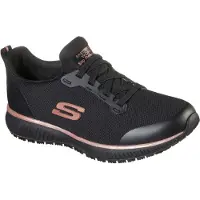 SKECHERS Skecherstil kvinder. 77222EC Zapatillas Work Slip-Resistant: Squad sort (40), Fast, Blonder, Casual, Sport