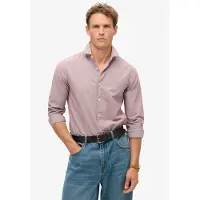 Superdry Superdrytil mænd. M4010860A Afslappet langærmet pink skjorte (M), Casual, Bomuld, Lange ærmer