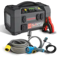 Lokithor AW401 startbooster 2500A + powerbank 20000mAh + kompressor + lygte + højtryksrenser 5-i-1