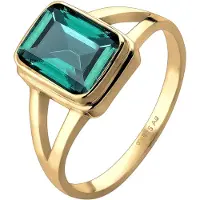 Elli Ring guld / smaragd