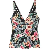 LASCANA Tankini-overdel beige / grøn / pink / sort