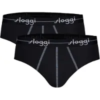 Sloggi Slip 'Blue Start' røgblå / sort / hvid