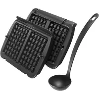 Tefal XA724810 - Vaffeltallerkensæt - til grill - sort