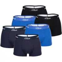 s.Oliver Boksershorts blå / sort / hvid