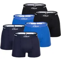 s.Oliver Boksershorts blå / sort / hvid
