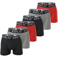 Replay Boksershorts grå / rød / sort