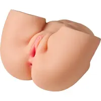 PDX Elite - vibratorisk 2i1 masturbator - natur