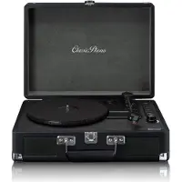 Ginza.se TT-115, Bæltedrevet pladespiller, Vejledning, Sort, Læder, Metal, Plast, Træ, 33,45,78 rpm, Dreje