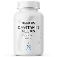 Holistic D3-vitamin vegan 2000IE (50 µg) 90 vegetabiliska kapslar