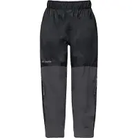 Vaude Escape Pants VI, regnbukser, børn, sort