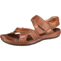 Pikolinos Pikolinostil mænd. 06J-5818XL Brune lædersandaler med rip-tab-lukning Tarifa (48), Fast, Velcro, Casual