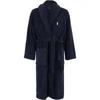 Ralph Lauren Polo Ralph Laurentil mænd. 714853990001 Morgenkåbe i marineblå bomuldsfrotté (L-XL), Afslappet