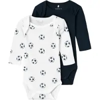 Name it Body l/æ - Noos - NbmBody - 2 pak - Bright White - - 50 - Body L/Æ