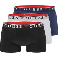 GUESS Boksershorts 'BRIAN' blå / lysegrå / sort / hvid