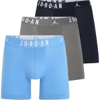 Jordan Boksershorts 'Flight' natblå / lyseblå / grå / hvid