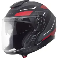Schuberth J2 Sigma JETHJELM Mat/Sort/Rød/antracit 53
