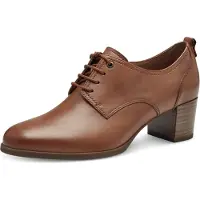 Tamaris Pumps med høj front cognac