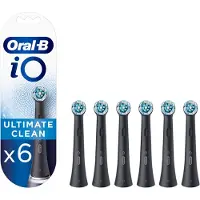 Oral-B Tandbørstehoveder iO Ultimate Clean Black - 6 pcs