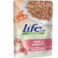 Life Cat Natural Økonomipakke: 24 x 70 g Adult - Tun med rejer