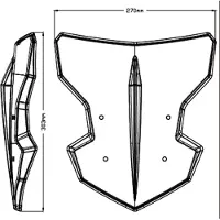 Puig New Generation Sport Yamaha Mt03 2020-2025 Sportslig Forrude