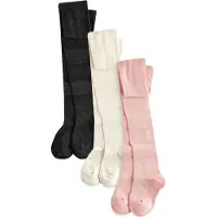 Next Strømpebukser creme / lys pink / sort-meleret