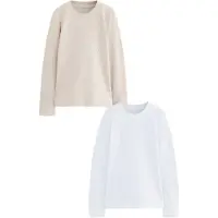 Next Bluser & t-shirts beige / hvid