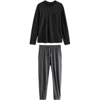 Next Pyjamas lang grå / sort