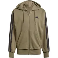 Adidas Essentials 3 Stripes French Terry Sweatshirt Med Lynlås