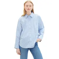 Tom Tailor DENIM Bluse lyseblå / hvid