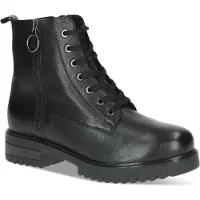 Caprice Bootie, black, made of Leather with Block heel, Size 41