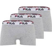 FILA Boksershorts lysegrå / grå-meleret / blodrød / sort