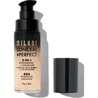 Milani Conceal + Perfect 2-In-1 Fondation + Concealer Flydende foundation 30 ml Nr. 00A - Porcelain