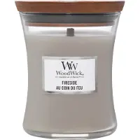 Woodwick Yankee Candle - medium timeglas - Fireside