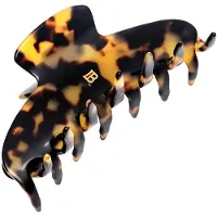 Balmain Hair Hair Couture Cellulose Acetate Pince à cheveux Large Tortoise Shell Hårnåle 1 stk.