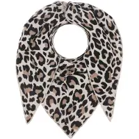 Zwillingsherz Sjal beige / brokade / sort