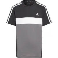 Adidas T-shirt - J 3S TIB T - Sort/Grå - - 8 år (128) - T-Shirt