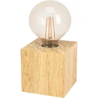 Eglo PRESTWICK 2 BORD E27 TRÆ NATUR FSC