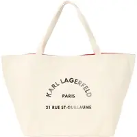 Karl Lagerfeld Shopper 'Rue St-Guillaume' beige / sort