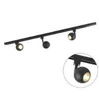 QAZQA Smart moderne bue lampe sort inkl. Wifi A60 - Arc Basic