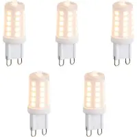 LUEDD Sæt med 5 dæmpbare G9 LED-pærer Opal 3W 250lm 2200K