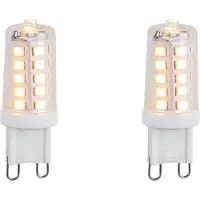 LUEDD Sæt med 2 dæmpbare G9 LED-pærer 3,2W 250lm 2200K