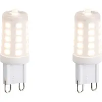 QAZQA Sæt med 2 dæmpbare G9 LED-pærer opal 3W 250lm 2700K