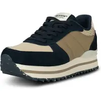 Woden Dame Ronja Plateau Sneakers 154 Navy Multi