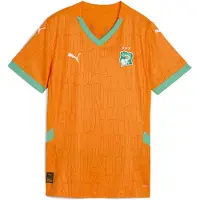 Puma Côte d'Ivoire 2025 Home Jersey Women, Clothing, Rickie Orange/Jade Frost, L