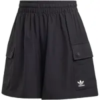 Adidas Originals Dame Essentials Vævet Højtaljede Cargo Shorts Sort
