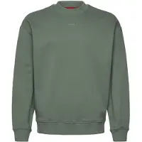 HUGO Herre Dapocrew Sweatshirt Open Green