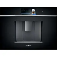Siemens iQ700 CT718L1B0 - Automatisk kaffemaskine - til indbygning med mælkeskummer - 19 bar - sort