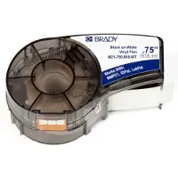 Brady B-595 - Vinyl - mat - sort på hvid - Rulle (1,905 cm x 6,4 m) 1 rulle(r) etiketter - for BMP21, BMP21-LAB, BMP21-PLUS ID PAL LABPAL
