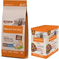 Nature’s Variety Healthy Grain Medium Adult Hundefoder Fisk 12kg